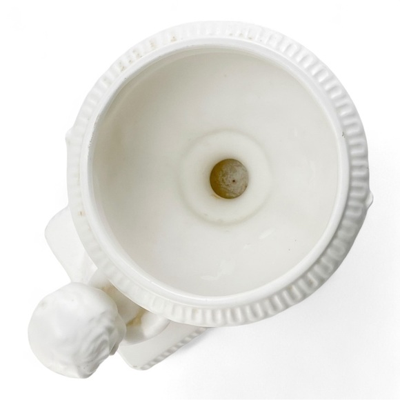 Vintage 1962 INARCO Cupid Doves Romantic Ivory Ceramic Vase/Planter E-867​ - Picture 5 of 6